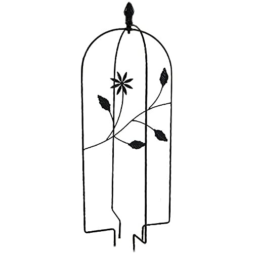 PLHMS Metall rankhilfe Gartengitter, Obelisken Pflanzengitter Rankgitter, für Kletterpflanzen Blumen Metall Rostfreier… – Bild 5