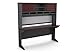 Ameriwood Home Pursuit Credenza and Hutch Bundle, Cherry