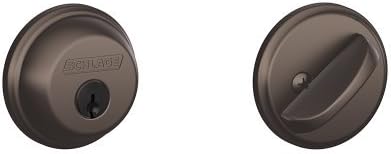 Schlage B60N613 Deadbolt, Keyed 1 Side, Oil Rubbed Bronze by Schlage Lock Company