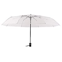 LONLLYS Umbrella Automatic Umbrellas Transparent Rain Umbrella Three Folding Women Waterproof Resistant Umbrellas Rain