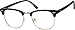 Zenni Optical Blue Light Blocking Glasses for Women Men - Ideal for Work, Gaming, TV - Anti Eyestrain UV Protection (Black Gold)