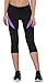 Santic Women's Bike Pants 4D Padded Cycling Capris Shorts 3/4 Biking Tights Bicycle Capris Purple