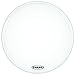 Evans EQ3 Resonant Smooth White Bass Drum Head, No Port, 16 Inch