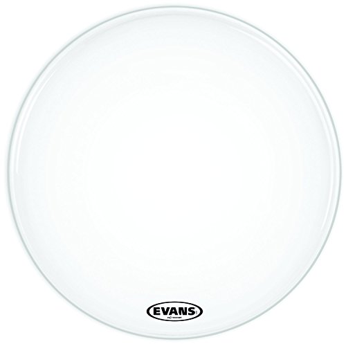 Evans EQ3 Resonant Smooth White Bass Drum Head, No Port, 16 Inch