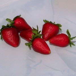 Fake Red Strawberries, Set of 6
