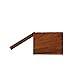 ONE2T Wooden Box Teak Wood Trinket Box Hinged Storage Home Decor Collectible (Dark)