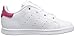adidas Originals Kids Stan Smith Sneaker, FTWR White/FTWR White/Bold Pink, 8 US Unisex Toddler
