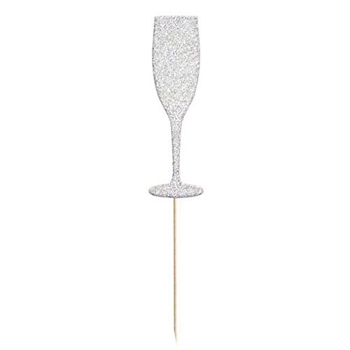 image for Prettyia 20pcs Cheer Wedding New Year Party Wine Glasses Cake Cupcake 