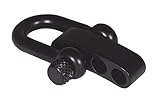 Type-III Flat Black Adjustable Stainless Steel Shackle For Paracord Bracelets