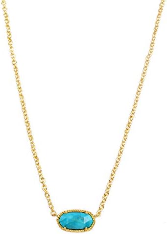 ZENGORI 1 Pcs Gold Plated Hexagon Natural Multi-Kind Gemstones Claw Connector Pendant Necklace