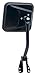 Fit System 60020C Driver Side Mirror for Jeep CJ, Black, Foldaway, Manual