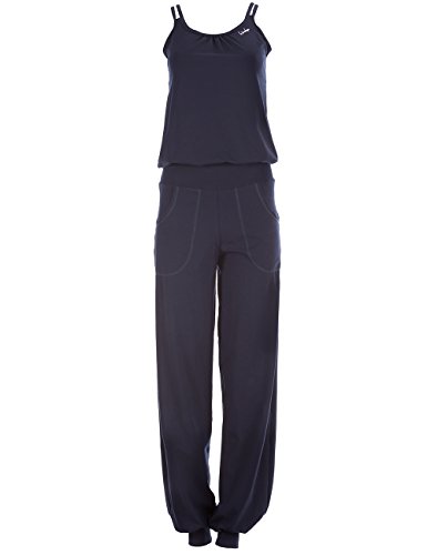 Winston Hape Donna Jumpsuit wjs1 Fitness Tempo Libero Sport Yoga Pilates, Donna, WJS1-NIGHT-BLUE-S-LONG, Blu Notte, S Lungo