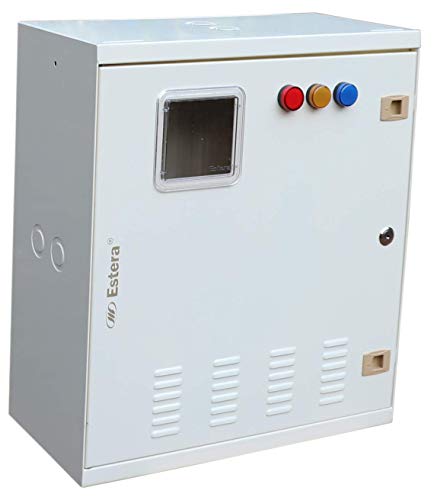 Estera 3 Phase Concealed Meter Box without FN-63 Switch but 3 fuses & Neutral Link fitted(Powder Coated"Ivory")