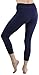 ToBeInStyle Women's Cotton-Spandex Capri Leggings - Navy - Large