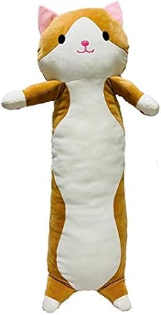 Amazon | 猫 ねこ ぬいぐるみ 抱き枕 ふわふわ 抱き心地抜群 90cm | ぬいぐるみ | おもちゃ