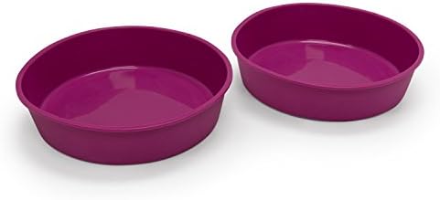 Marathon Housewares KW888SET9 Premium Silicone Round Cake Pan, Fuchsia