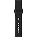 BRG Apple Watch Band 38mm, Soft Silicone Sport iWatch Band Replacement Wrist Bracelet Strap with Pin-and-Tuck for Apple Watch 38mm Series 1 Series 2 All Models - M/L Black