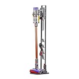 BRIGHTSHOW Stable Metal Storage Bracket Stand Holder for Dyson Handheld V6 V7 V8 V10 V11 DC30 DC31 DC34 DC35 DC58 DC59 DC62 DC74 Cordless Vacuum Cleaners (Grey)