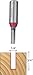 Freud 1/4" (Dia.) Double Flute Straight Bit with 1/2" Shank (12-100) primary