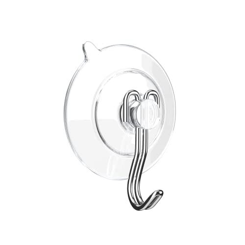 GLUIT Adhesive Wall Hooks for Hanging Heavy Duty 22 lbs Hooks for Walls No Damage, Towel Sticky Clear Hooks, Waterproof, Home, Bathroom, Kitchen, Office, and Outdoor