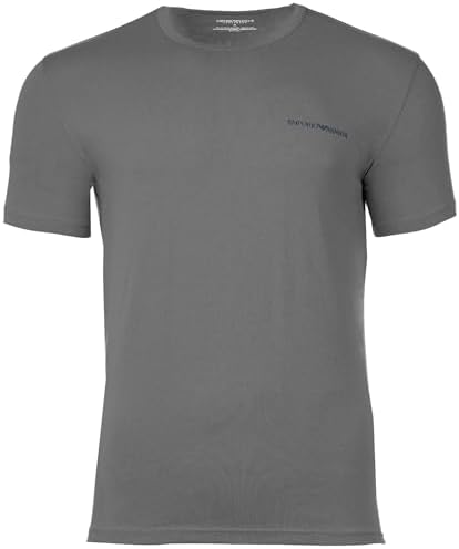 Core Logoband - Camiseta de Cuello Redondo para Hombre, 2 Unidades, Color Azul, Talla M