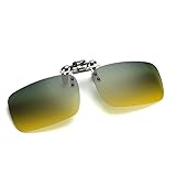 Cyxus [Day and Night Using] Polarized Lenses Classic Sunglasses Clip-On Prescription Glasses [Anti-glare] [UV Protection] Driving/Fishing Outdoor Eyewear, Men & Women (Day and Night using, 60)