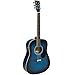 Best Choice Products 41in Full Size All-Wood Acoustic Guitar Starter Kit w/ Case, Pick, Shoulder Strap, Extra Strings - Blue
