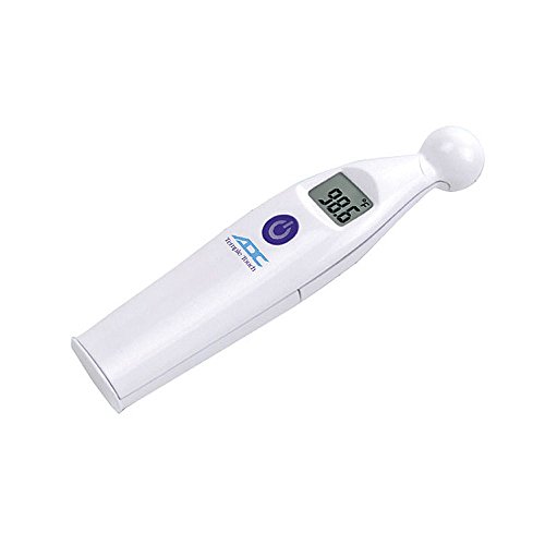 ADC427QEA - American Diagnostic Corp Adtemp Temple Touch 6 Second Conductive Thermometer, 4-2/3 x 1-1/6 x 1, Dual Scale, 1.5V Battery