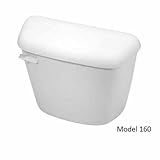 Mansfield 160WHT Alto Pro WhiteToilet Tank and Cover only (WHITE LEVER)