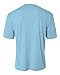 Hardcore Mens Rash Guard Surf Swim Shirt Water Sports SPF Protection Loose Fit Light Blue