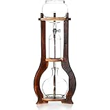Nispira Iced Coffee Cold Brew Drip Tower Coffee Maker Wooden, 6-8 cup