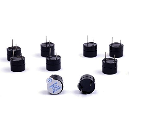 YXQ 20Pcs Mirco Alarm Buzzer DC 5V 12 mm Dia 2 Terminals Electronic Continuous Sound Buzzer Beep Tracker for Arduino - Thumbnail 4