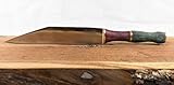 Handmade hand forged Viking Seax Knife -1084 steel & Purpleheart - SWS Cutlery