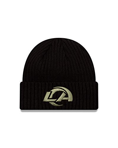 New Era NFL Beanie Salute to Service Mütze American Football Wintermütze schwarz Oliv