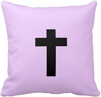 Pastel Goth Purple Cross Pillow Case Cars Pillow Cover