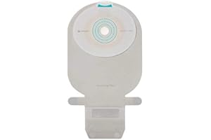 SenSura Mio 1-Piece EasiClose Wide Drainable Pouch, Standard Wear Flat w/Full-Circle Filter, Maxi 7.1 x 5.5 x 2 Inch 10471 (Box of 10)