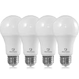 Great Eagle 40/60/100W Equivalent 3-Way A19 LED Light Bulb 3000K Soft White Color (4-Pack)