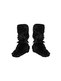 Furry Black Boot Covers for Children