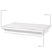 brightmaison White Crown Molding Floating Shelf Picture Ledge for Frames Book Display Décor with Concealed Metal Bracket for Stable Wall Mount