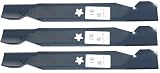 Set of 3, Made In USA Blade For 137380, 532137380 50" Deck, Craftsman, Poulan, Husqvarna, Wizard