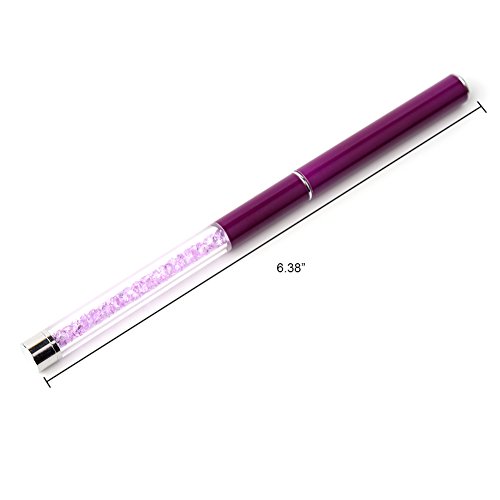 WOKOTO Quartz Nail Art Cuticle Pusher Pen With Spoon Cut Dead Skin Remover Gel Polish Grinding Buffing Care Stick
