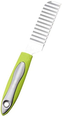 DROVE Stainless Steel Fruit Potato Cheese Wave Cutter Wave Crinkle Tool - Green