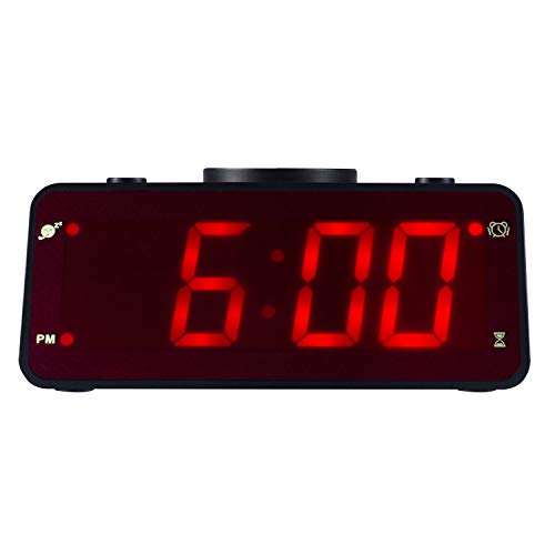 Timegyro Digital Alarm Clock,Super Loud Desk Clock with Kitchen Timer,Snooze for Kitchen,Bedroom,Heavy Sleepers