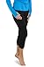 Fishers Finery Ecofabric Capri Legging; Casual Lounge Legging (Black, M)