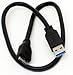 Hitachi SuperSpeed USB 3.0 Cable A to Micro B - 1 Feet - 35cm - 0.35M Length - For Hitachi/WD/Seagate/Clickfree/Toshiba/Samsung External Hard Drives and Samsung Galaxy Note III