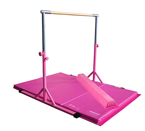 gymnastics bar and mat