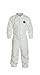 DuPont Tyvek 400 TY125S Disposable Protective Coverall with Elastic Cuffs, White, Large (Pack of 6)