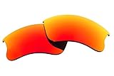 Polarized Replacement Sunglasses Lenses for Oakley Flak Jacket XLJ with UV Protection (Fire Red Mirror)
