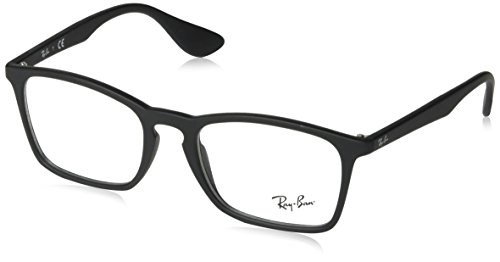 Ray-ban men s rx7045 eyeglasses rubber black 53mm