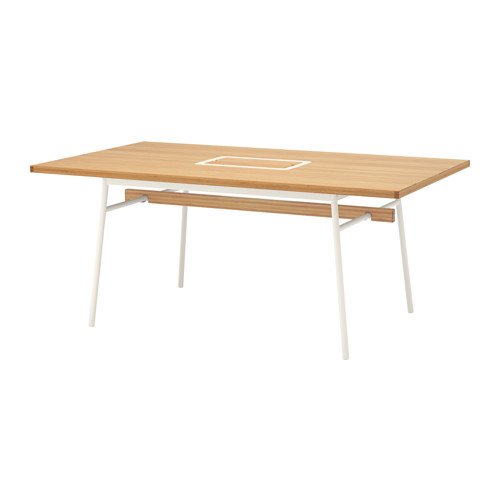 Amazon Com Ikea Table Bamboo White 6214 14202 1616 Kitchen